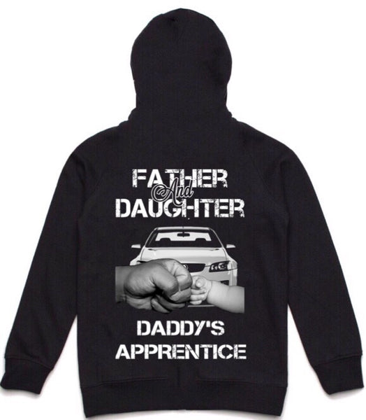 FATHER AND DAUGHTER/SON DADDYS APPRENTICE 3 STYLES.. KIDS HOODIE