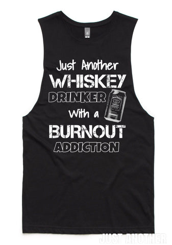 WHISKEY AND BURNOUTS.. TANK TEE