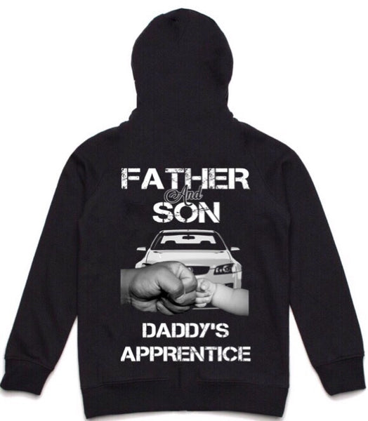 FATHER AND DAUGHTER/SON DADDYS APPRENTICE 3 STYLES.. KIDS HOODIE